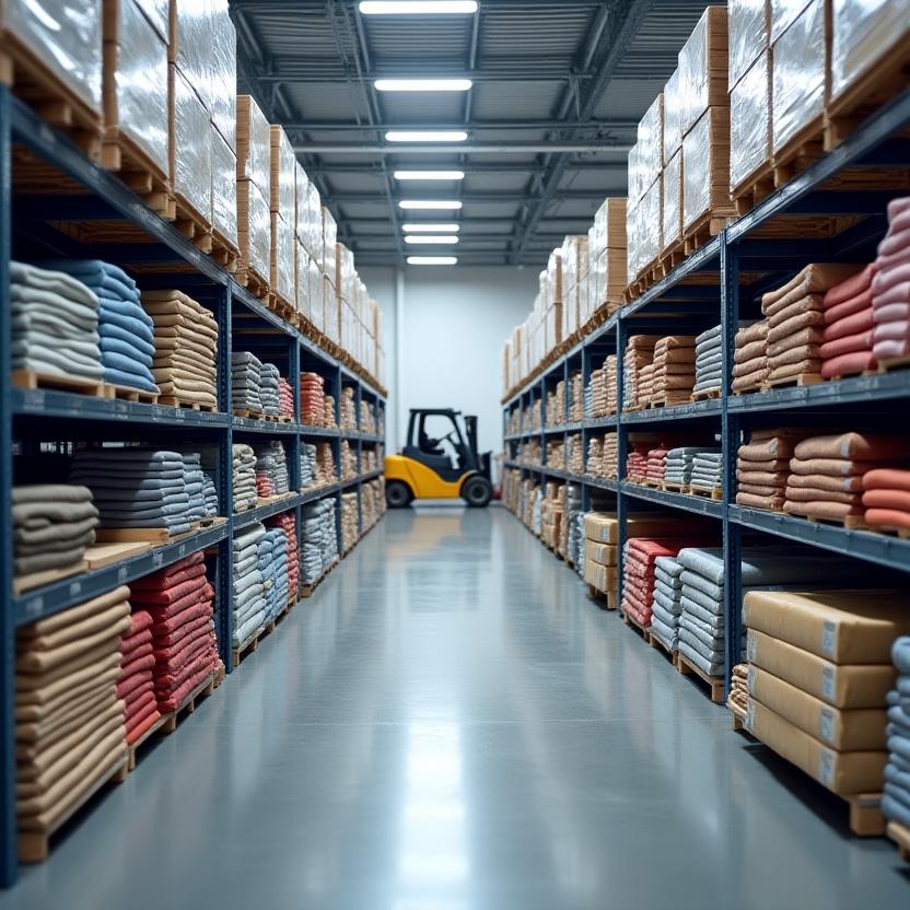 Magazzino distribuzione tessile